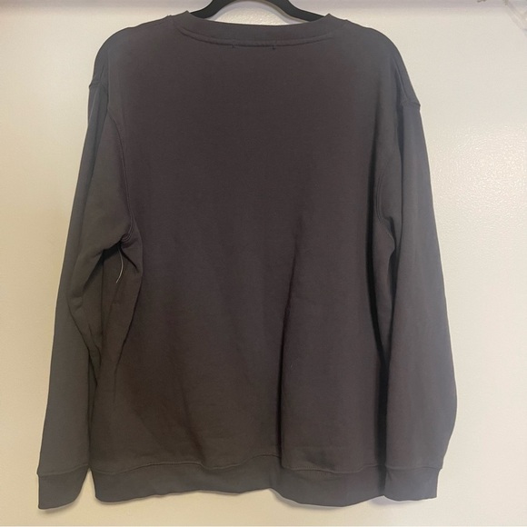 Vinyl Icons England Patch Cotton Blend Fleece Sweatshirt Washed Black Size M - Picture 5 of 7